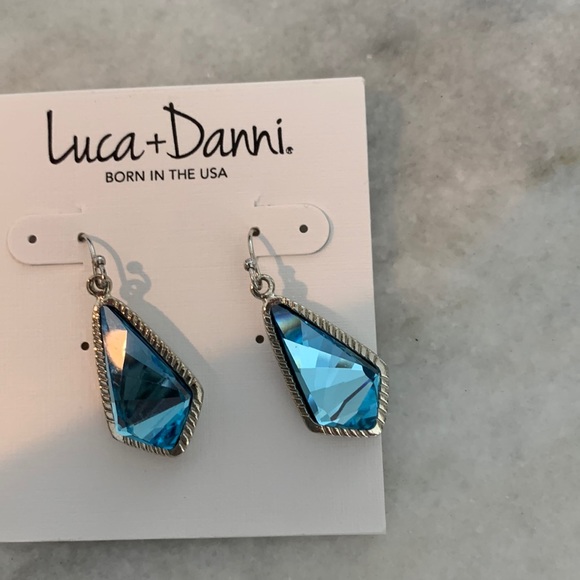 Luca Danni Jewelry Luca Danni Nwt Blue And Silver Drop
